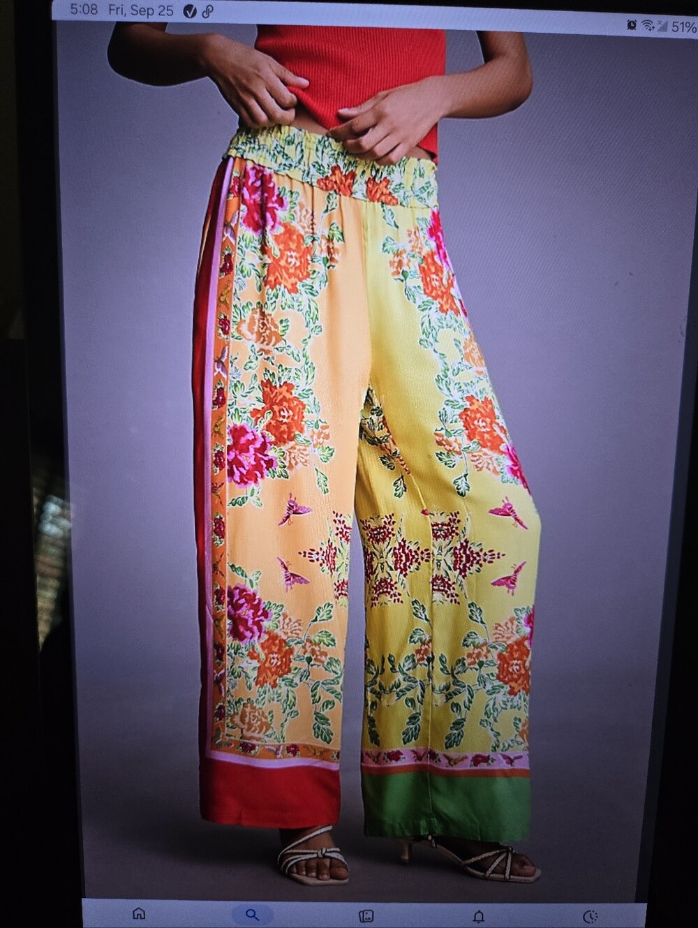 Anthropologie Wide Leg Pants Sz L-TALL